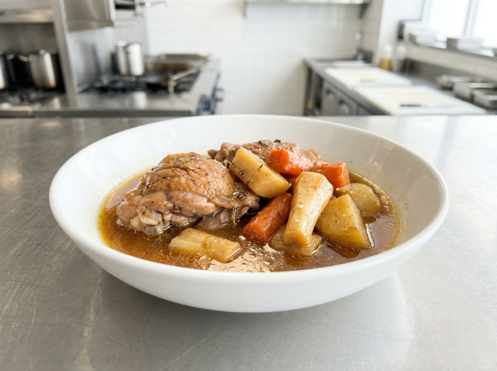 鶏の煮込み(鴨だし)