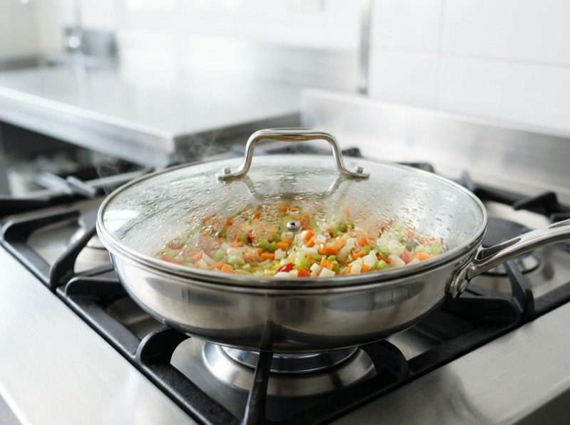 エチュベは野菜の水分だけで火を入れる